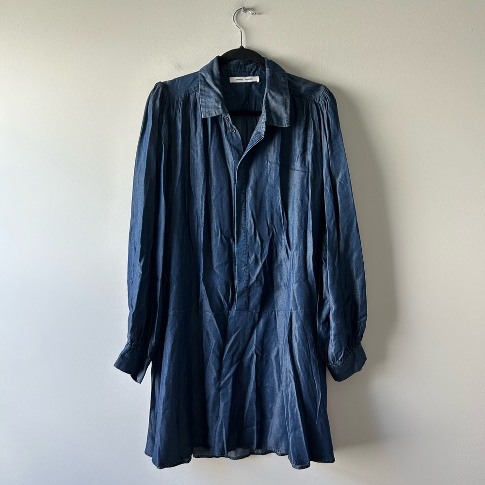 SAMSOE blue chambray denim dress